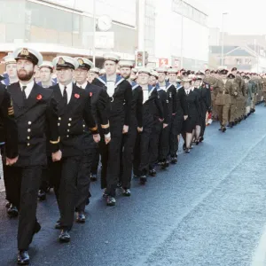 Remembrance Day Parade, Middlesbrough, Sunday 11th November 1990 Remembrance Day Parade, Middlesbrough, Sunday 11th November 1990