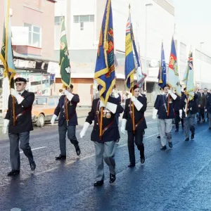 Remembrance Day Parade, Middlesbrough, Sunday 11th November 1990 Remembrance Day Parade, Middlesbrough, Sunday 11th November 1990