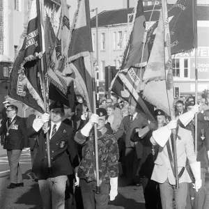 Remembrance Day Parade, Stockton, Sunday 10th November 1985 Remembrance Day Parade, Stockton, Sunday 10th November 1985