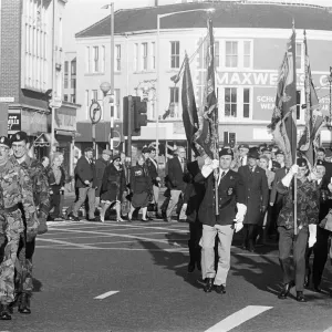 Remembrance Day Parade, Stockton, Sunday 10th November 1985 Remembrance Day Parade, Stockton, Sunday 10th November 1985