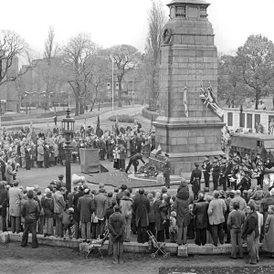 Remembrance Day Service Print, Middlesbrough Cenotaph 1979