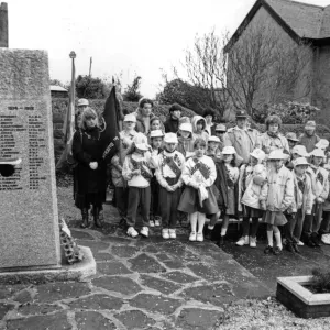 Dimanche de commémoration à Dyserth, Denbighshire, Pays de Galles. 13 novembre 1994 Dimanche de commémoration à Dyserth, Denbighshire, Pays de Galles. 13 novembre 1994