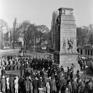 Remembrance Sunday, Middlesbrough. 11th November 1973 Remembrance Sunday, Middlesbrough. 11th November 1973