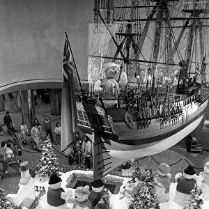 A replica of Captain Cooks ship "Endeavour"