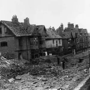 Residential area close to the centre of Coventry seen here the morning after