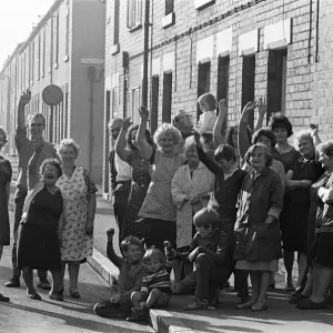 The residents of Main Street Goldthorpe which has been voted nicest street in Britain The residents of Main Street Goldthorpe which has been voted nicest street in Britain