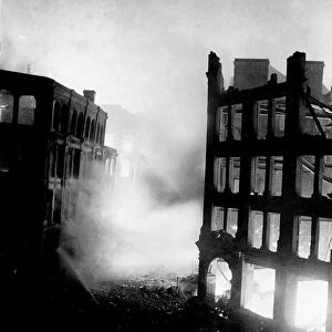 Result of the London Blitz by German bombers