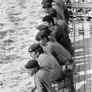 The return of the Europic Ferry from the Falklands War, Southampton. 17th July 1982