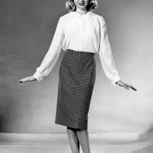Reveille Fashions 1964. Maureen Walker. January 1964 P006831 Reveille Fashions 1964. Maureen Walker. January 1964 P006831