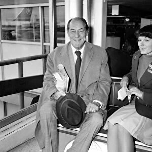 Rex Harrison at London Airport. September 1976