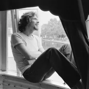 Richard Branson Relaxing on his Boat Print 1979 Richard Branson Relaxing on his Boat Print 1979