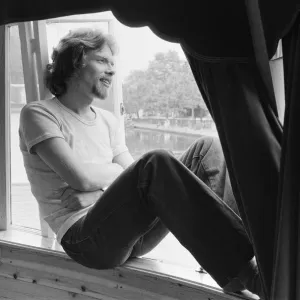 Richard Branson, 28 year old mastermind behind Virgin Music company. Relaxing on his boat Richard Branson, 28 year old mastermind behind Virgin Music company. Relaxing on his boat