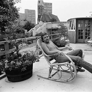 Richard Branson aboard his houseboat / office at Maida Vale, London. 31st July 1982