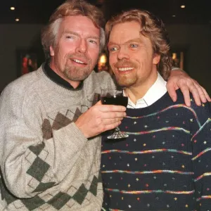 Richard Branson meets Richard Branson March 1998 in the Virgin Club House lounge Richard Branson meets Richard Branson March 1998 in the Virgin Club House lounge