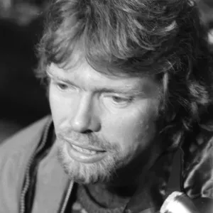 Richard Branson pictured safe on dry land after his ill fated Atlantic Balloon crossing Richard Branson pictured safe on dry land after his ill fated Atlantic Balloon crossing