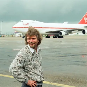 Richard Branson at Heathrow, 1st July 1991 Print
