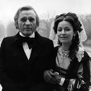 Richard Burton actor with Daphne Wagner from the film Wagner in February 1982