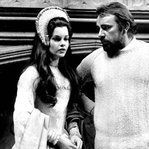 Richard Burton actor and Genevieve Bujold French-Canadian actress his new leading lady