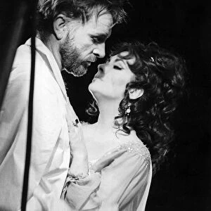 Richard Burton actor and wife Elizabeth Taylor in a play at The Oxford University