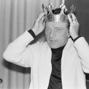 Richard Burton at Broadcasting House, where he is recording the role of Storyteller in Richard Burton at Broadcasting House, where he is recording the role of Storyteller in