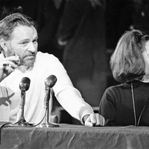 Richard Burton and Elizabeth Taylor at Oxford University Dramatic Society Print 1966