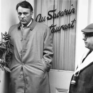 Richard Burton filming The Spy who came in from the cold Richard Burton filming The Spy who came in from the cold