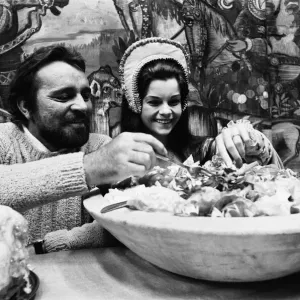 Richard Burton and Genevierer Bujold on Set Print, 28th May 1969