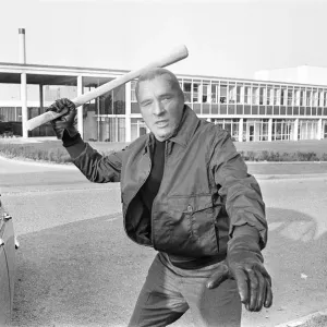 Richard Burton during location filming of The Villain Richard Burton during location filming of The Villain