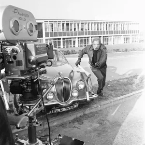 Richard Burton during location filming of The Villain Richard Burton during location filming of The Villain