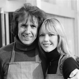 Richard O Sullivan and Tessa Wyatt pose for the photocall for the ITV sitcom