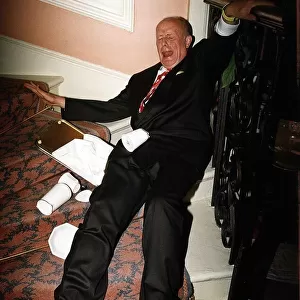 Richard Wilson actor plays Victor Meldrew in comedy One Foot In The Grave