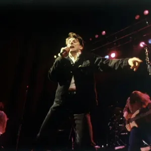 Ricky Ross lead singer of the Deacon Blue seen here perform at the Rock Against the Poll Ricky Ross lead singer of the Deacon Blue seen here perform at the Rock Against the Poll
