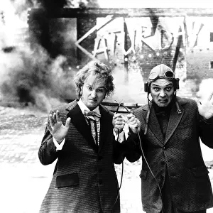 Rik Mayall and Adrian Edmundson as the Dangerous Brothers on Saturday Live