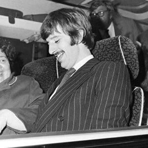 Ringo Starr with his fictional Aunt Jessie on the "Magical Mystery Tour"bus