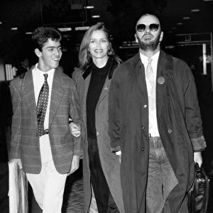 Ringo Starr was at London Airport on Saturday with his wife Barbara Bach with their son