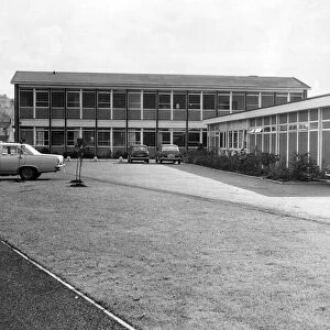 Risca Health Centre viewed from the main entrance. 19th October 1966