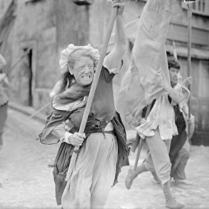 Rita Tobin seen here as a a film extra re enacting the storming of the Bastille at