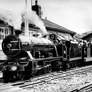 The River Esk locomotive on the Ravenglass and Eskdale Railway on 26th May 1976