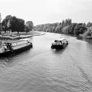 River Thames, Caversham, Reading, Berkshire, England, June 1980 River Thames, Caversham, Reading, Berkshire, England, June 1980