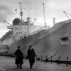 RMS Ivernia Print, Liverpool Docks 1967
