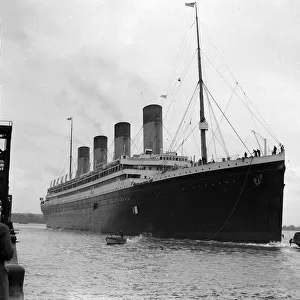 The RMS Olympic sister ship to the Titanic seen here arriving at Southampton docks
