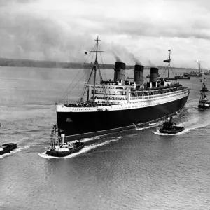 RMS Queen Mary, ocean liner that sailed primarily in the North Atlantic Ocean from 1936 RMS Queen Mary, ocean liner that sailed primarily in the North Atlantic Ocean from 1936