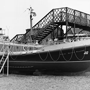 The RNLB Watkins Williams lifeboat which served in Moelfre from 1956 to 1977