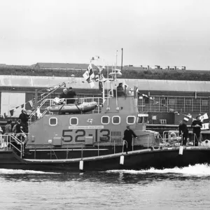 RNLI Lifeboat George and Olive Turner in Tynemouth. Pictured on her original RNLI Lifeboat George and Olive Turner in Tynemouth. Pictured on her original