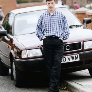Print of Robbie Fowler with Audi, November 1994