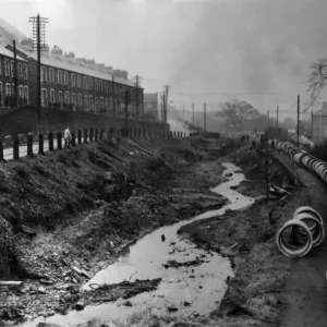 Cwmcarn and Abercarn Road Improvement Print 1951