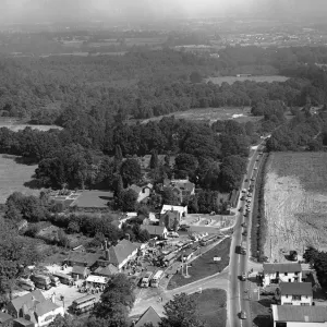 Road Traffic heading towards Brighton Front, East Sussex, 4th August 1957 Road Traffic heading towards Brighton Front, East Sussex, 4th August 1957