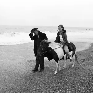 Robert Jackson Takes Elizabeth Hood for a Pony Ride Print Robert Jackson Takes Elizabeth Hood for a Pony Ride Print