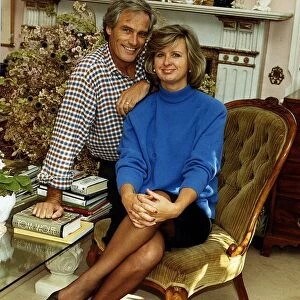 Robert Kilroy Silk TV Presenter in living room with his Wife