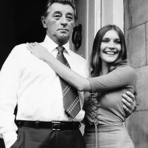 Robert Mitchum and Judy Buxton on The Big Sleep Set Print Robert Mitchum and Judy Buxton on The Big Sleep Set Print